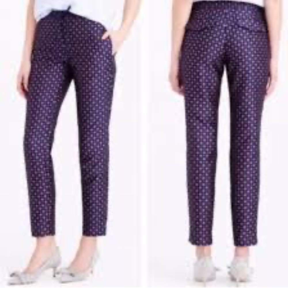 JCrew Foulard Jacquard Pants